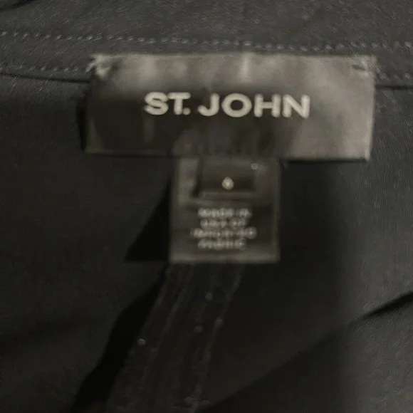 St. John Women's Black Ankle Pants 6 - Picture 3 of 3